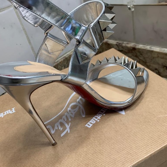 Christian Louboutin Shoes - Christian Louboutin Mixiggoo 120 Specchio Silver